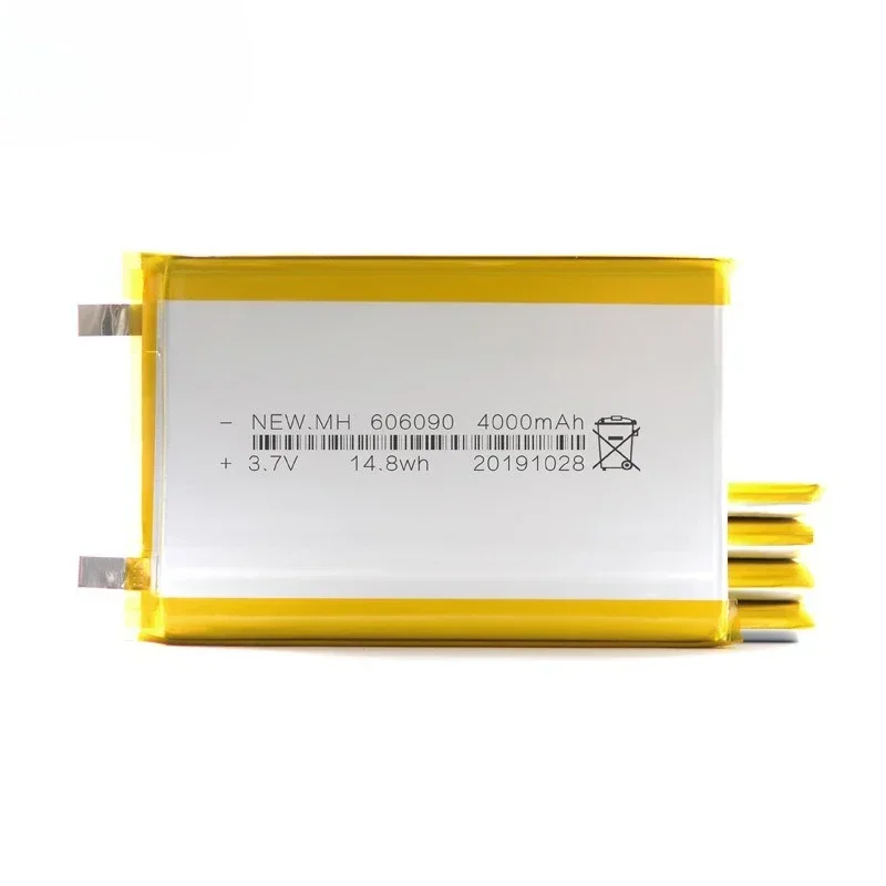 606090 ليثيوم بوليمر 3.7 فولت 4000 مللي أمبير 14.8Wh بطارية ليثيوم يبو JST-PH 2.0 مللي متر 2Pin موصل ل GPS سمّاعات بلوتوث قوة البنك اللوحي