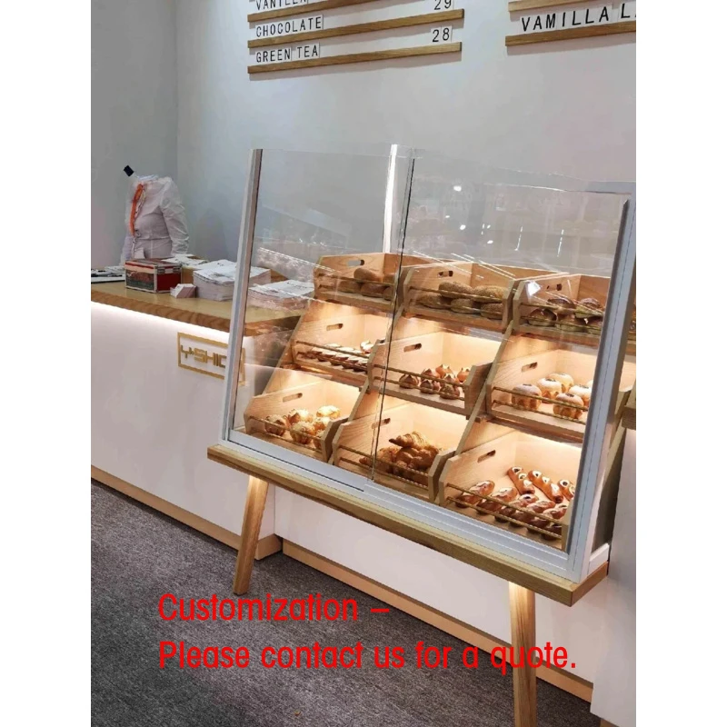 custom.Croissant Display Stand Customized Floor Metal Bakery Rack Iron Bread Shelf Custom Luxury LED Lighting Heavy