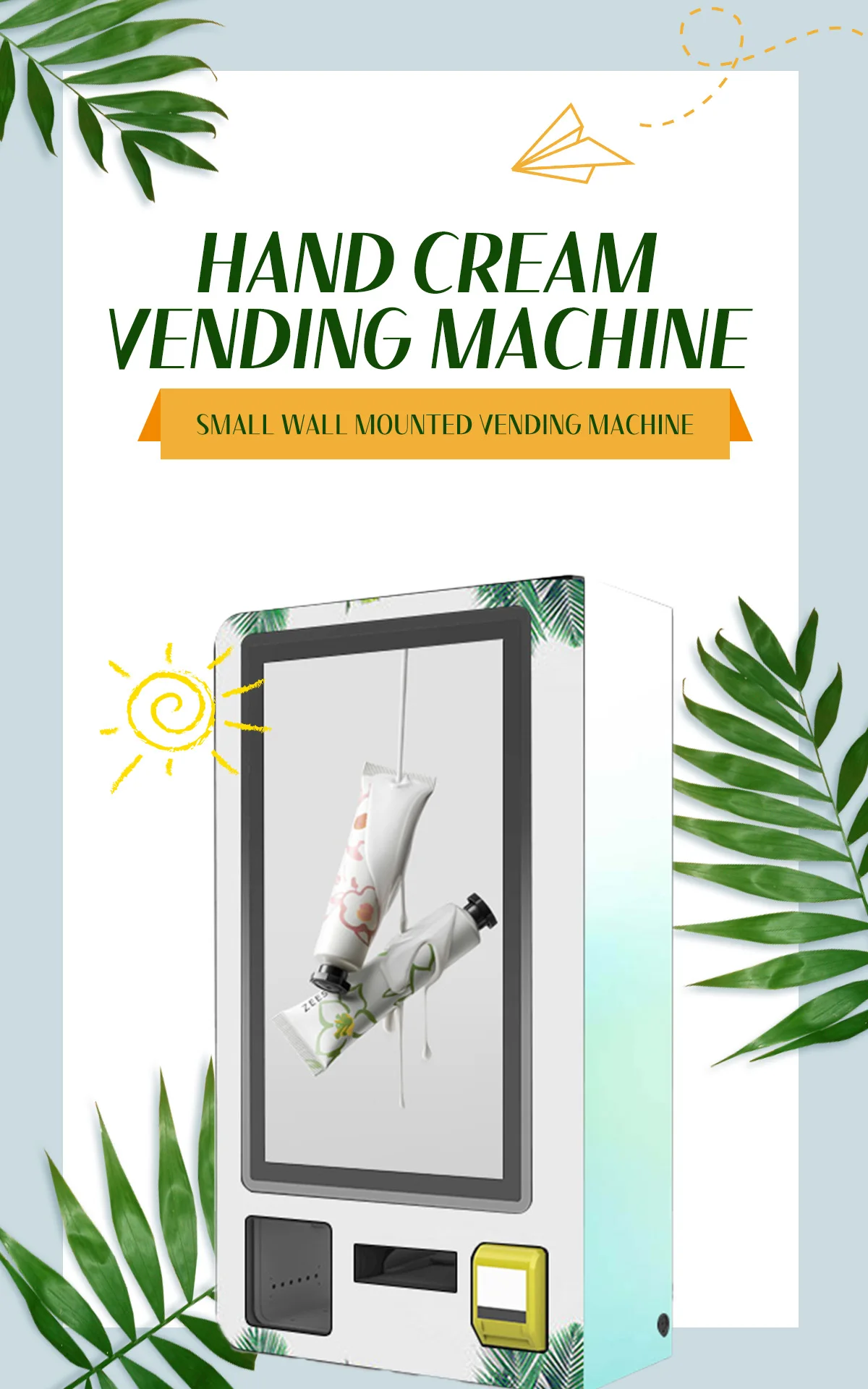 المهنية الصينية المورد سوبر ماركت التجارية آلة بيع الجمال والعناية بالبشرة على الحائط لكريم اليد #3