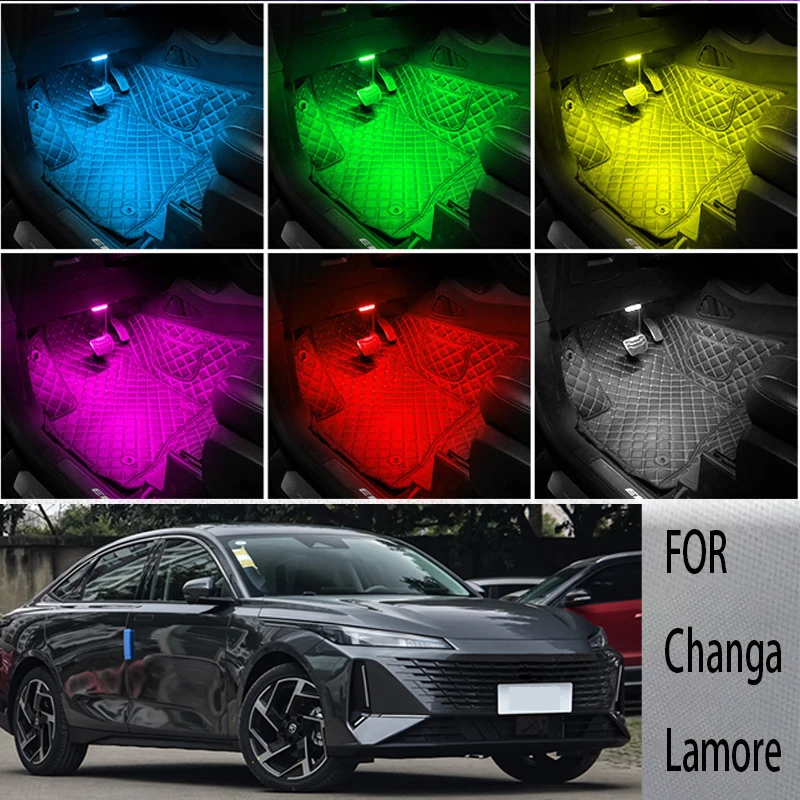 

FOR Changa-lamore LED Car Interior Ambient Foot Light Atmosphere Decorative Lamps Party decoration lights Neon strips