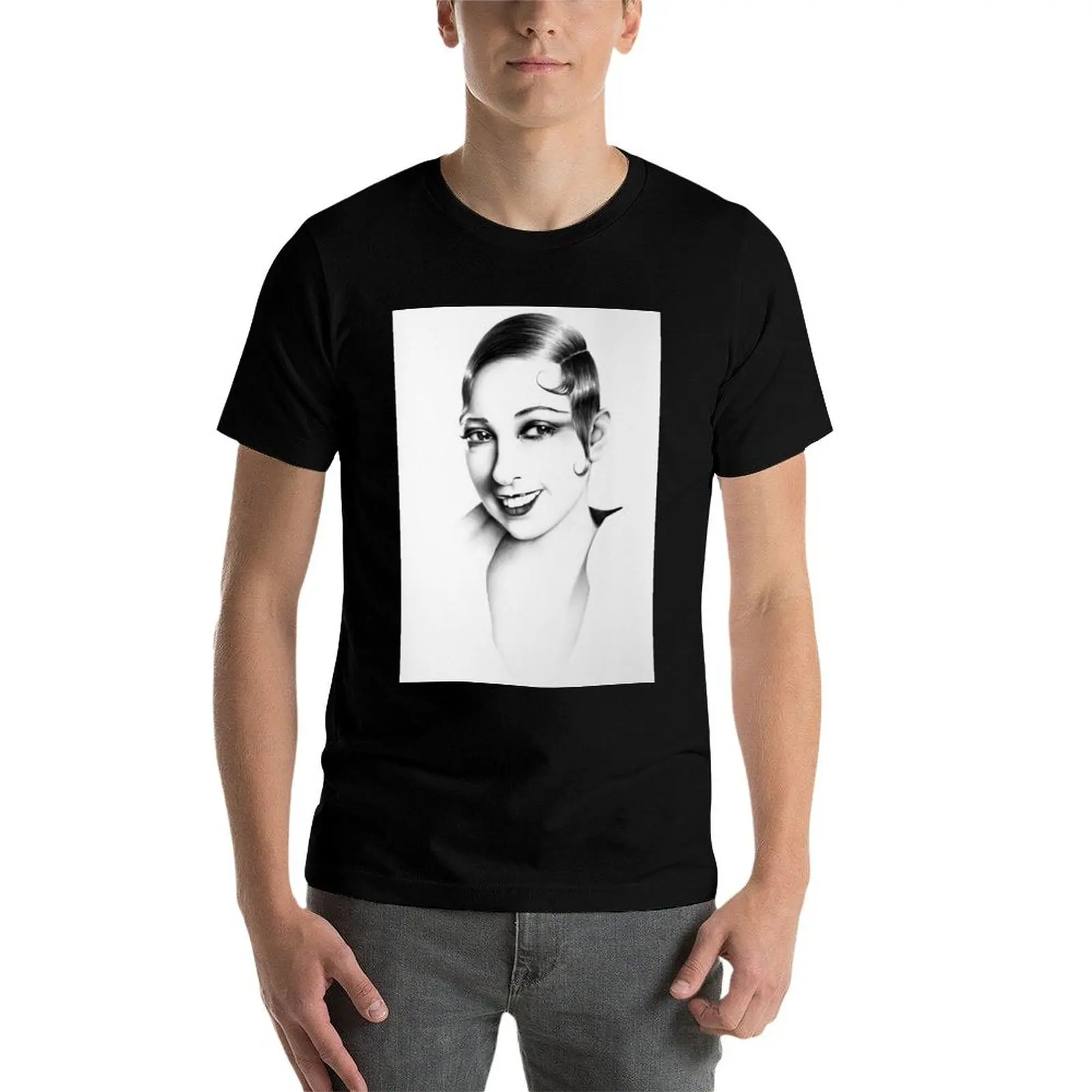 

Josephine Baker Minimal Portrait T-Shirt t shirt for man man tshirt t shirts for man graphic funny T-Shirt