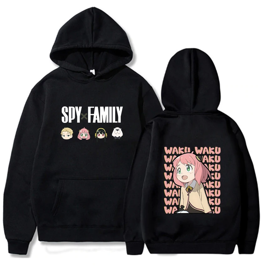 Hot Anime Spy x Family Anya Forger Graphic Print Hooded Men Women Prevalent Hoodies Casual Streetwear Harajuku Unisex Sweatshirt