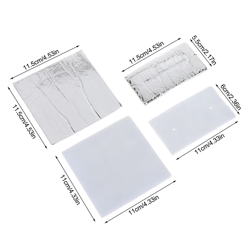 14/20/25 szt. Salonowe podkładki bawełniane do trwałej ondulacji włosów z folią aluminiową, wysokotemperaturowe podkładki termoizolacyjne, wkładki do trwałej ondulacji włosów