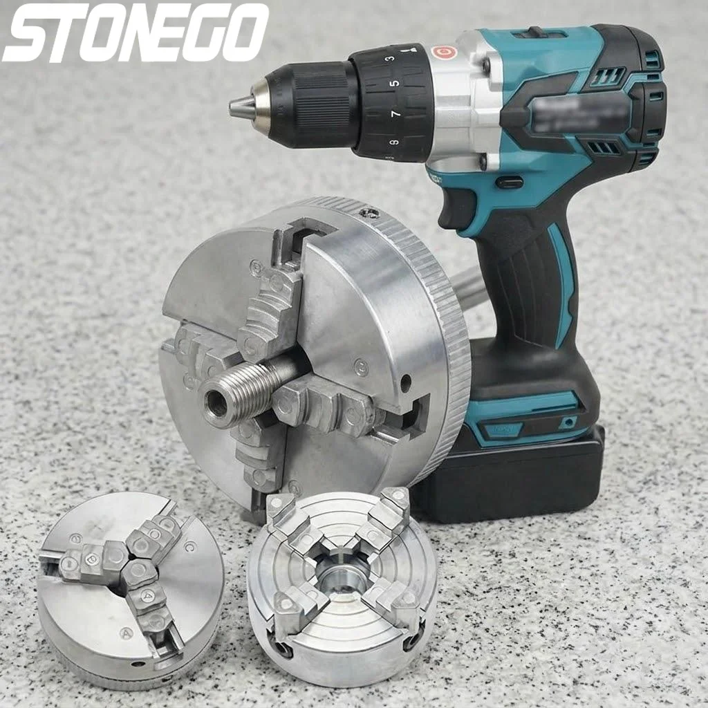 

Heavy Duty Self Centring Drill Chuck 3 4 Jaws M12 x 1 mm Linkage Electric Lathe Drill Chuck Electric Drilling Lathe Tools