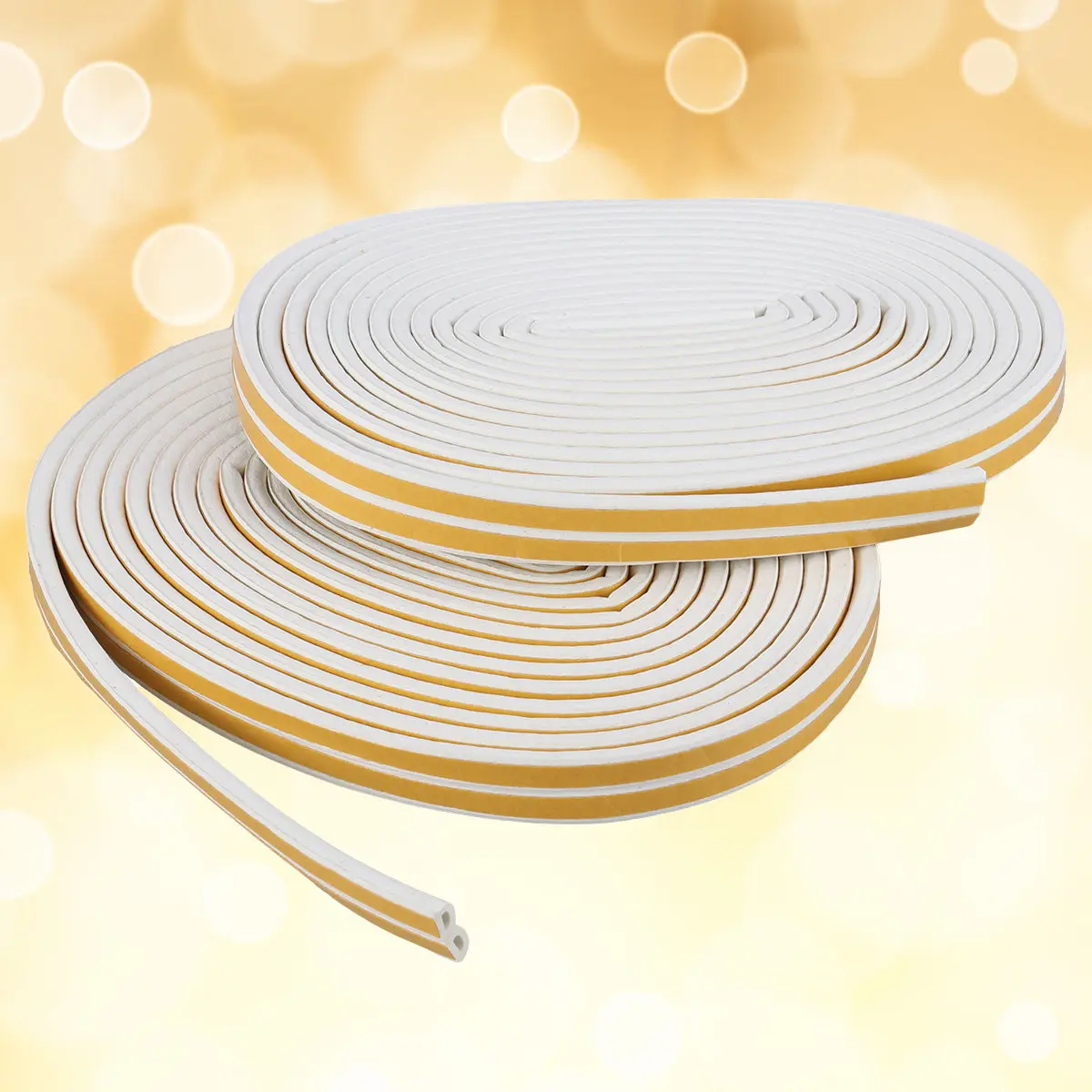 

2 упаковки по 12 метров, самоклеящаяся уплотнительная лента для дверей и окон, звукоизоляционная лента (белая)