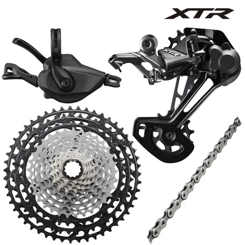 SHIMANO XTR M9100 1X12Speed Groupset for Mountain Bike RD+SL+CS+CN Group Shift Lever Rear Derailleur SGS Cassette 10-51T Parts