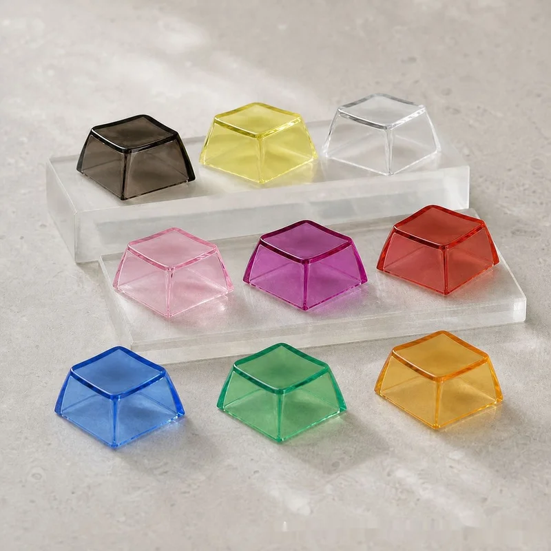 Transparent PC XDA Keycap Blank Mechanical Keyboard Keycap DIY Accessory Decompression Toy Keychain For Gaming Office
