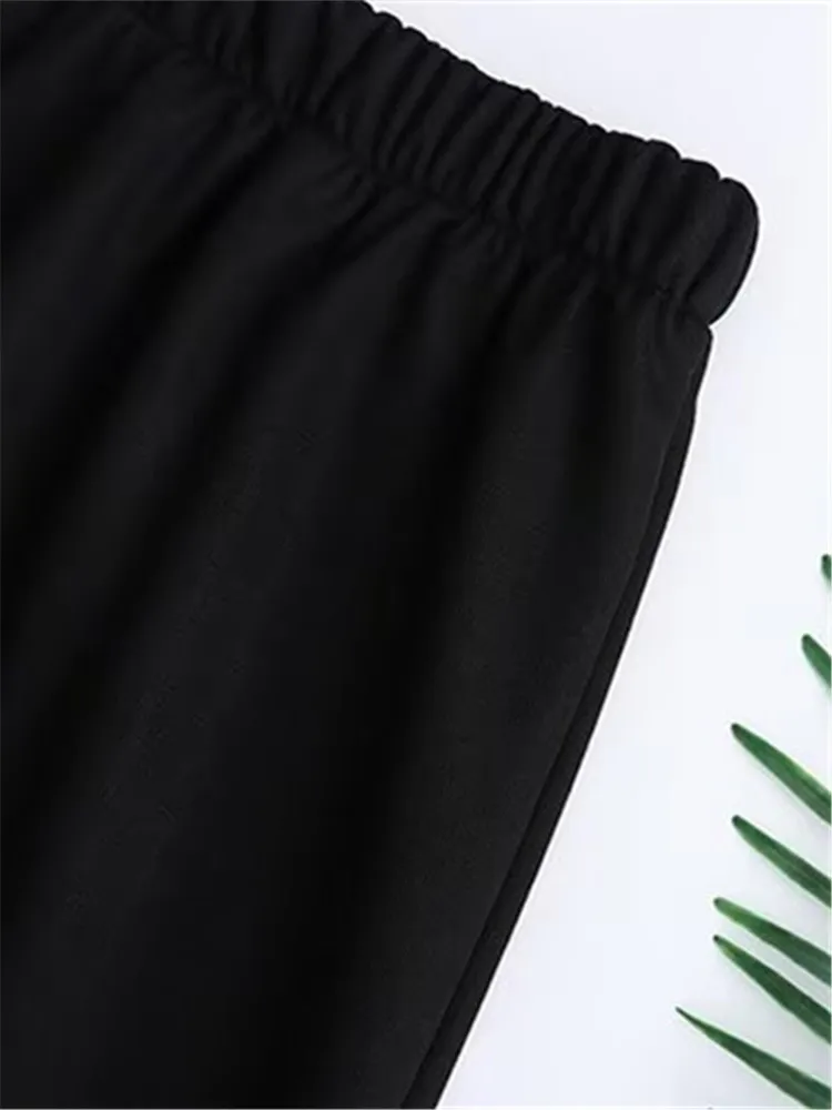 Plus Size Women\'s Clothing Skirt With Padded Lining，And Elastic Waist Solid Color High Elasticity Left Side Slits At the Hem