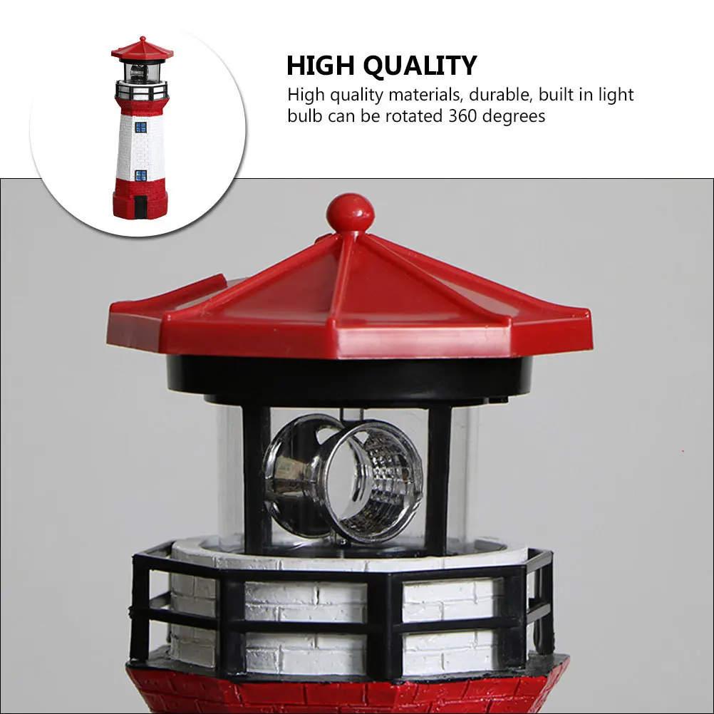 

1Pcs Resin Solar Lamp Revolving Outdoor Decorative Landscape Light Power Saving Long Life LED Solar Lamp