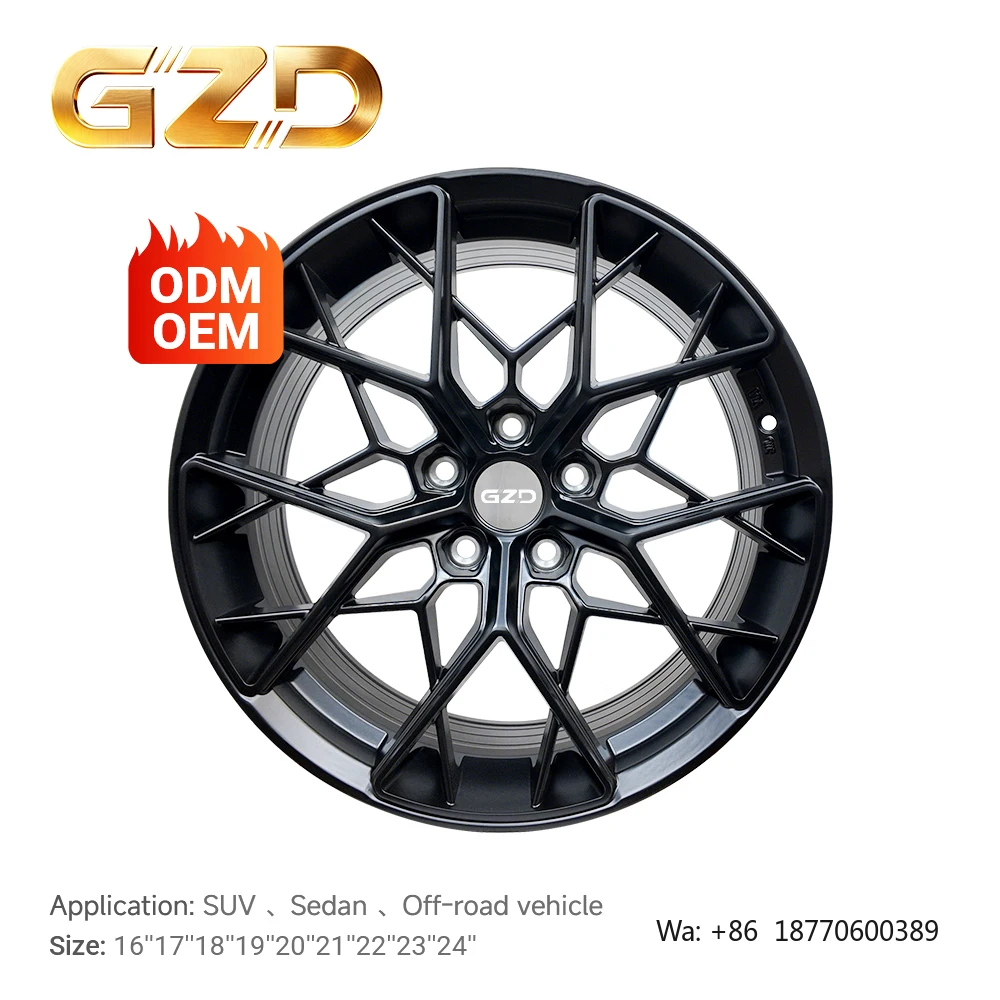 GZD Source Factory Cast Wheels Wholesale Custom Passenger Car Wheels 15-24 Inch alloy wheels for cars