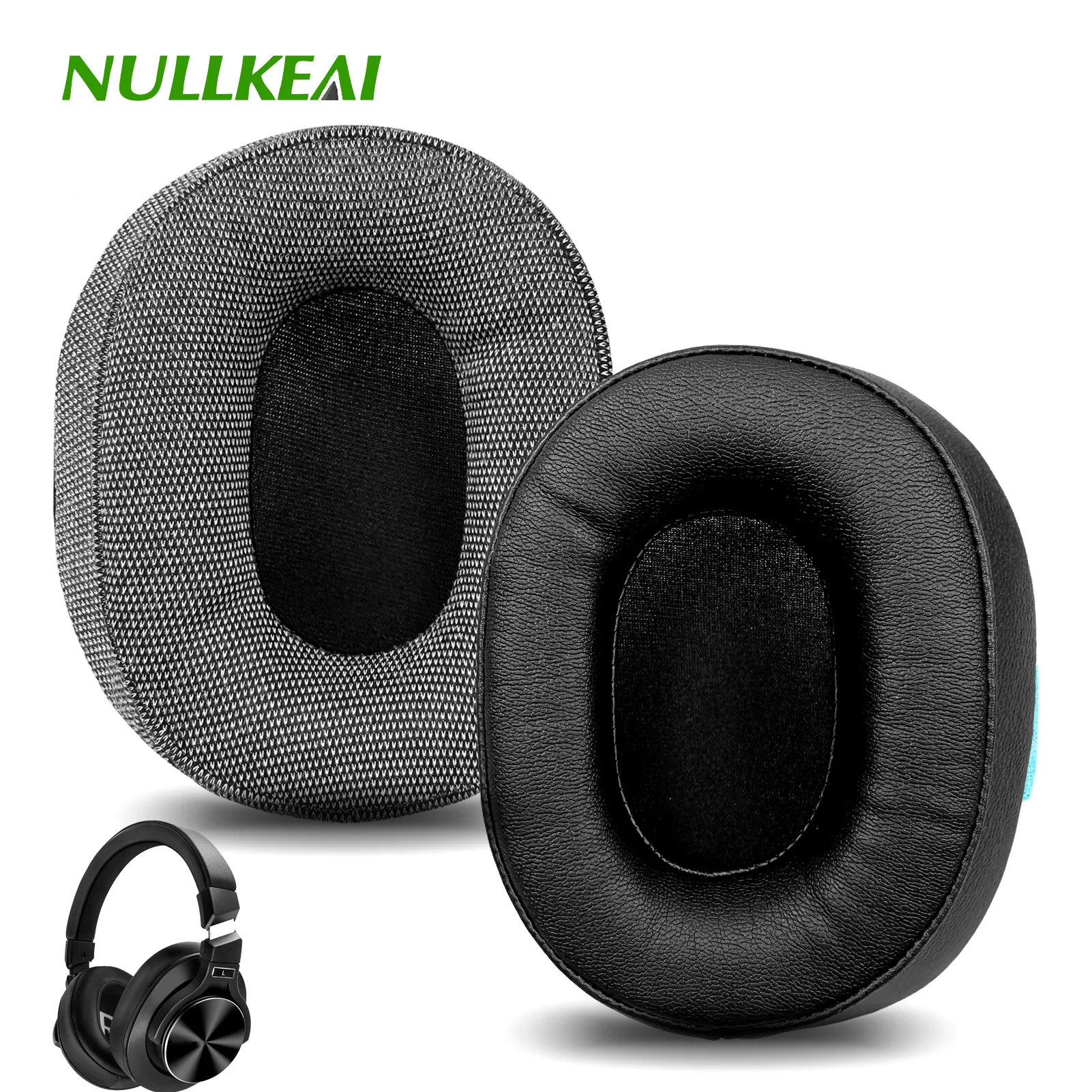 Nullkeai Replacement Ear Cushion for Srythm NC75 Pro Headphone Earpads Sleeve Pad Earmuffs Headband