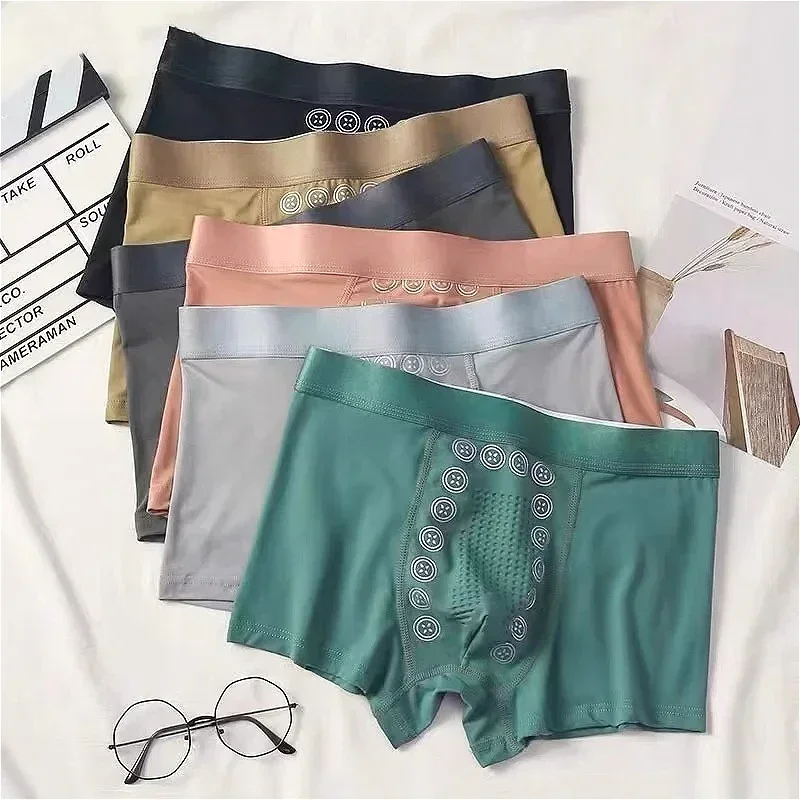 Mannen Boxershorts 3A Grafeen Antibacteriële Ijs Zijde U Ardennen Pouch Ondergoed Man Boxershorts Naadloze Ademend Mannelijke Slipje