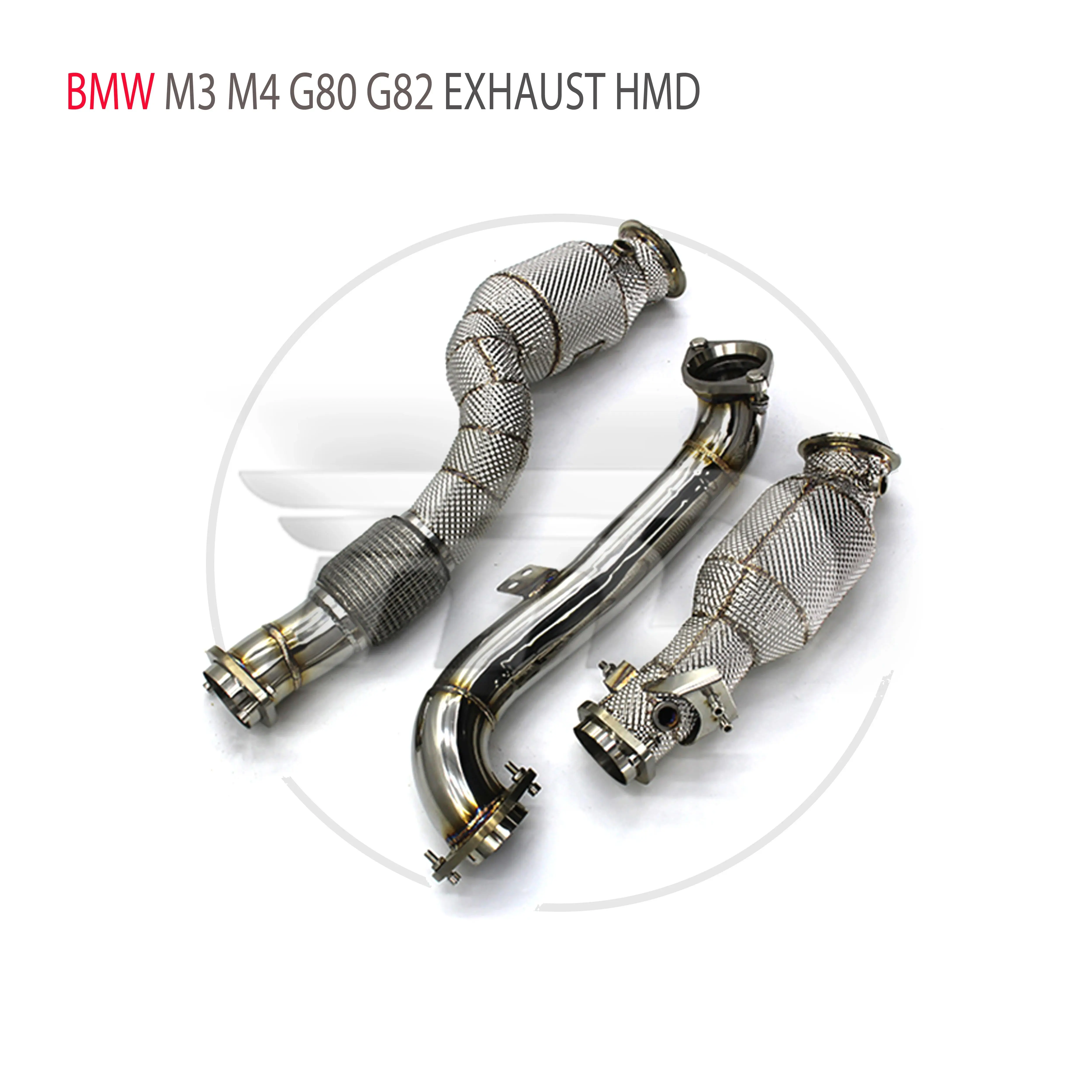 HMD Exhaust Assembly High Flow Performance Downpipe for BMW M3 M4 Competitio G80 G82 S58 Engine 3.0T Car Accessories