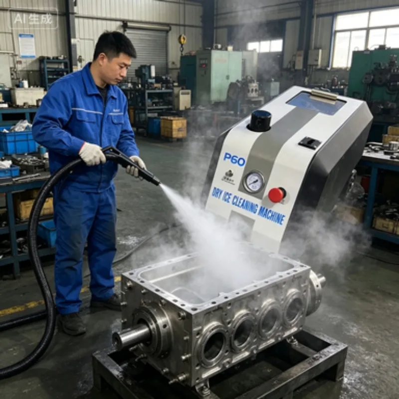 Máquina de Limpieza con Hielo Seco para Autos, Limpiador con Chorro de Hielo Seco para Motores, Eliminación de Óxido y Polvo de Vehículos, Limpiador con Hielo Seco para Polán