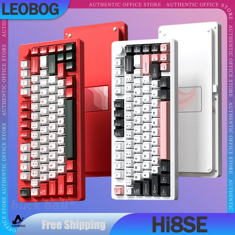 

Pre Sale Leobog Hi8SE Mechanical Keyboard 3 Mode 2.4G Bluetooth Wireless Keyboard Aluminium Alloy Customize Gamer Keyboard Gifts