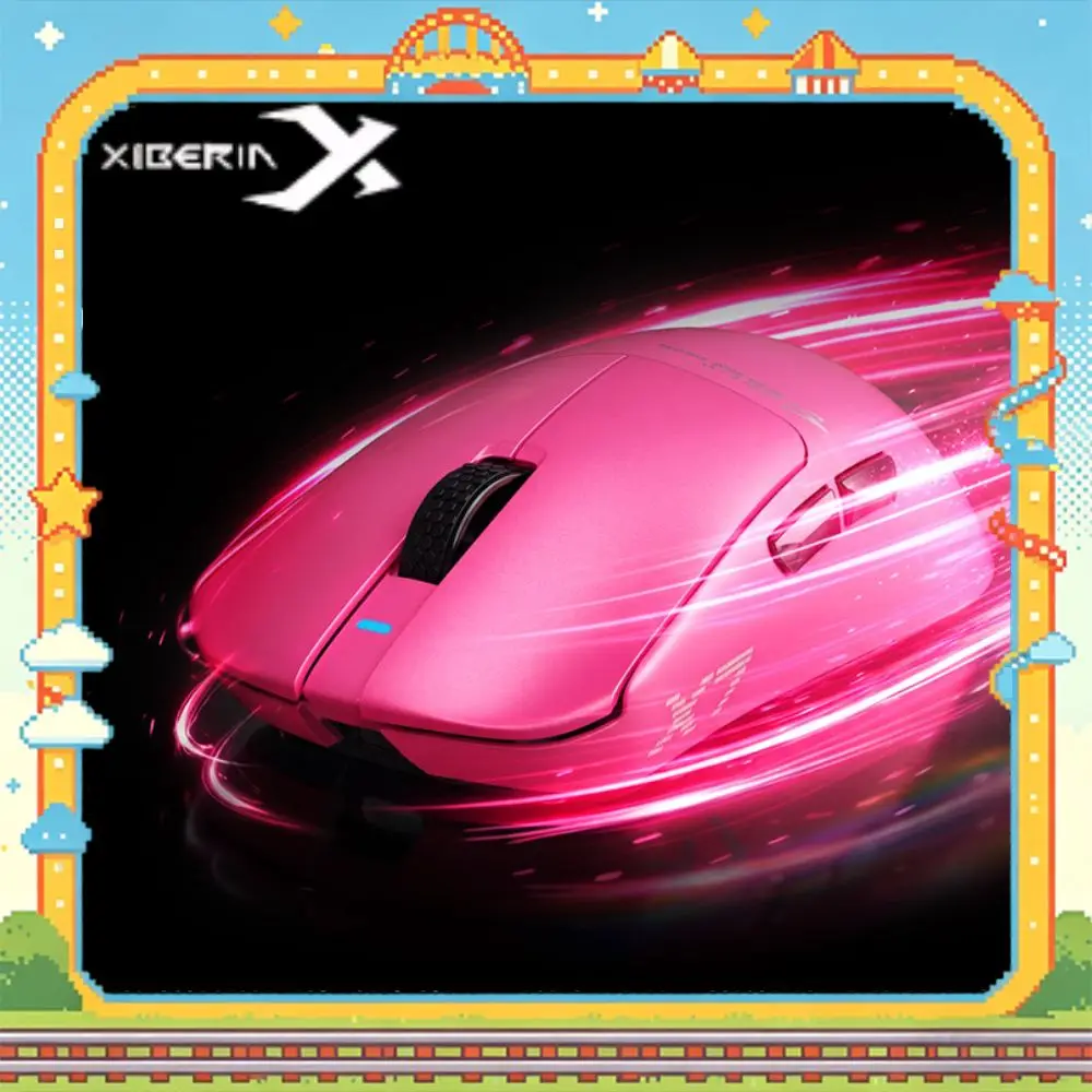 XIBERIA X7/X7 PRO MAX Mouse Tri Mode Wireless Magnetic Base PAW3950 Nordic54L15 TTC Golden Wheel 8k Low Latency Gaming Mouse