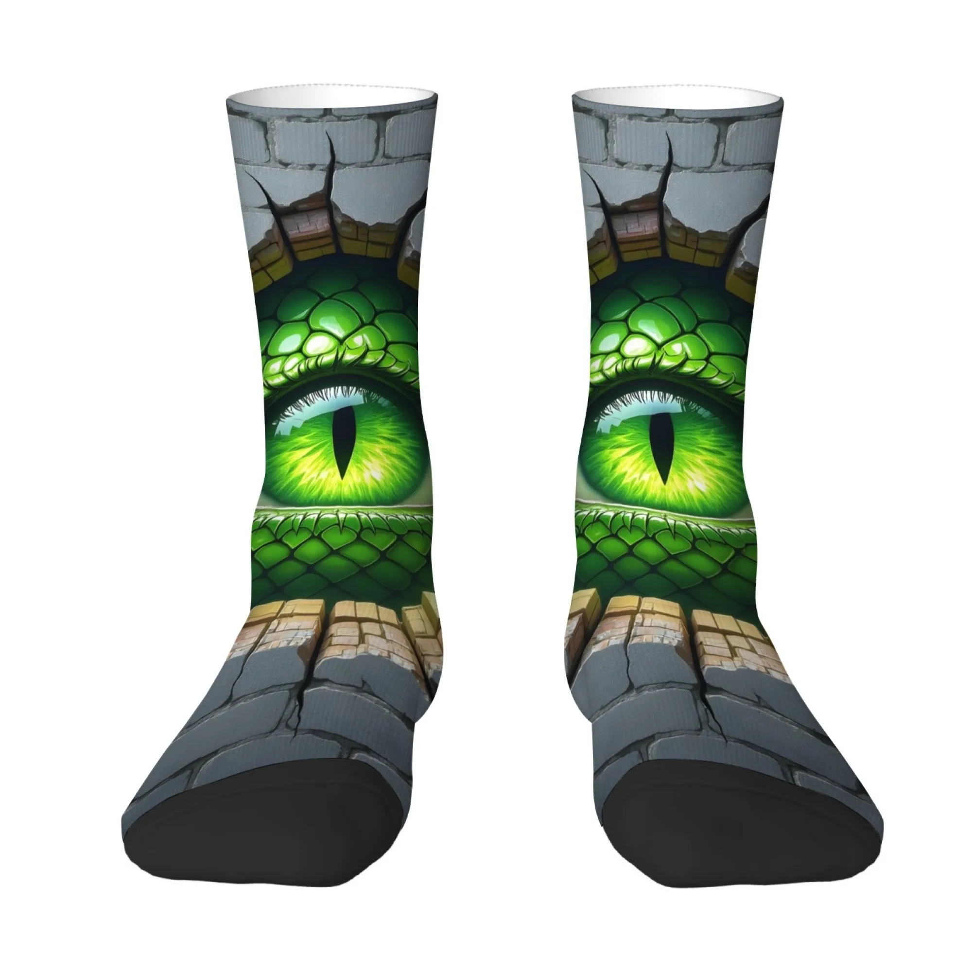 Fantasy Dinosaur Eye Herrensocken Neuheit Lustige Happy Crew Socken Harajuku Retro Style Crazy Party Geschenk Street Hip-Hop Trend Socken