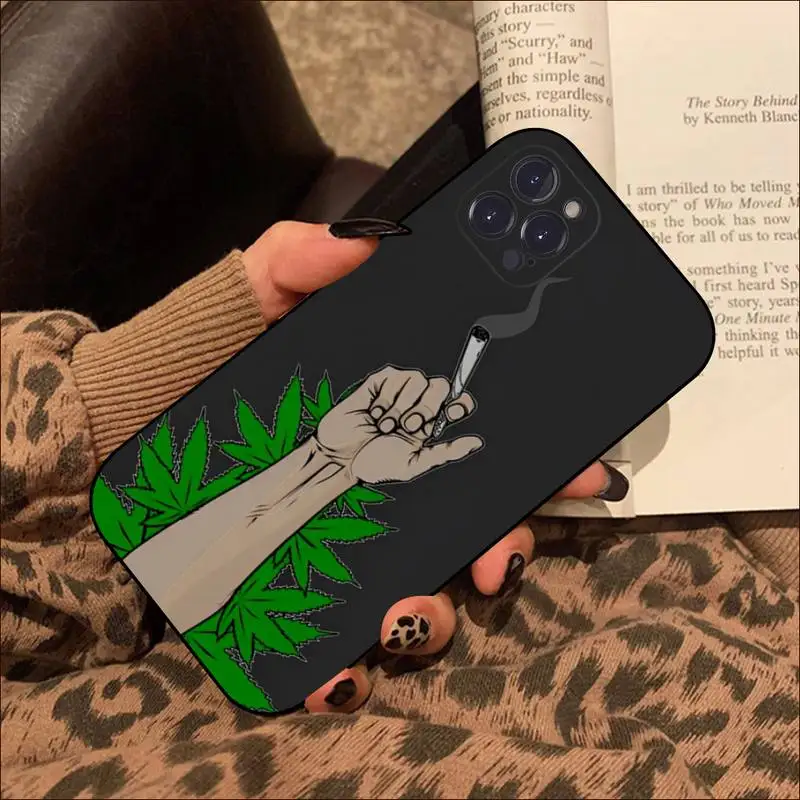 Art high weed Case Phone Case For iPhone 8 7 6 6S Plus X SE 2020 XR XS 14 11 12 13 Mini Pro Max Mobile Case