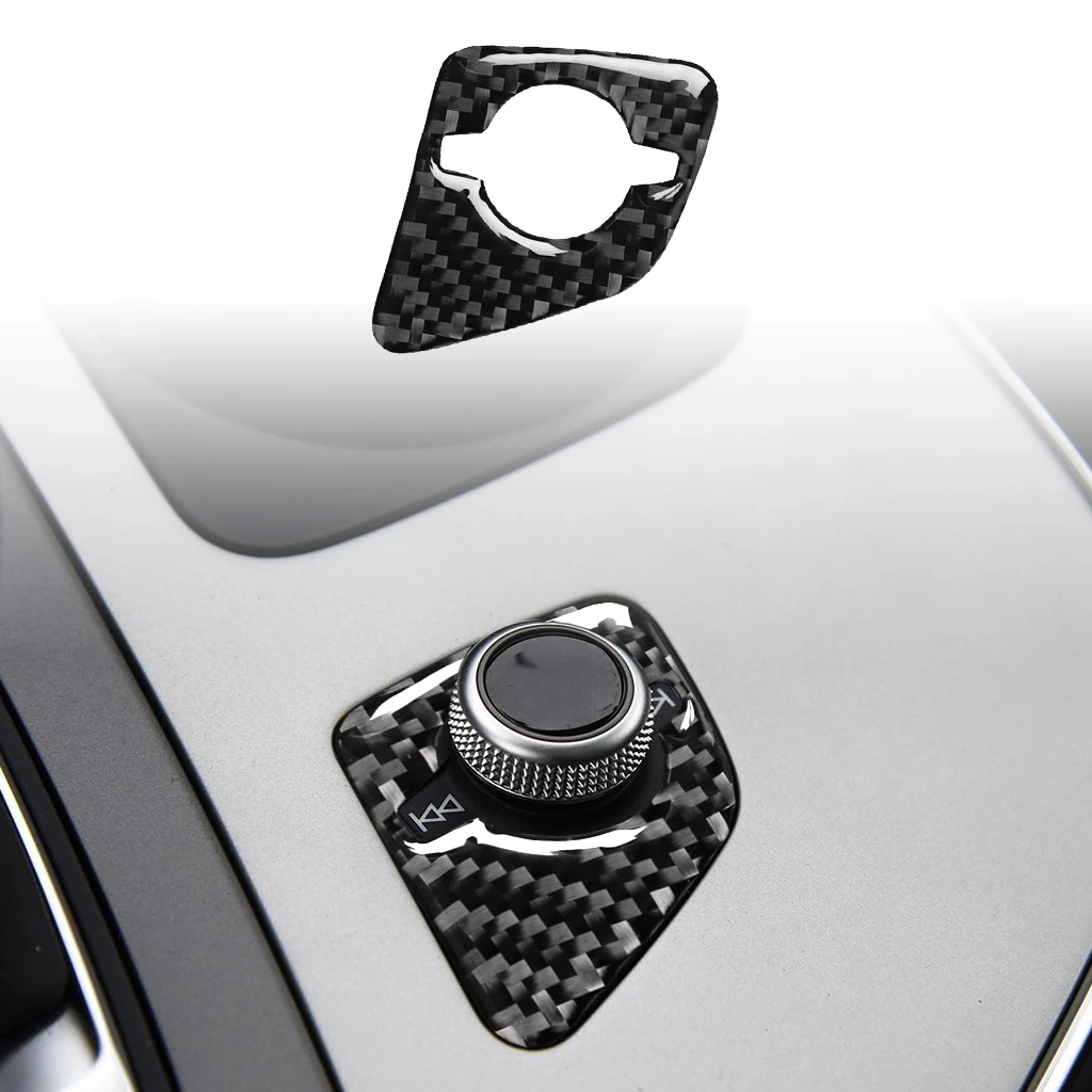 

Car Carbon Fiber Stickers Center Control Audio Switch Button Cover Trim For Audi Audi Q7 SQ7 4M2016 2017 2018 2019 Decoration