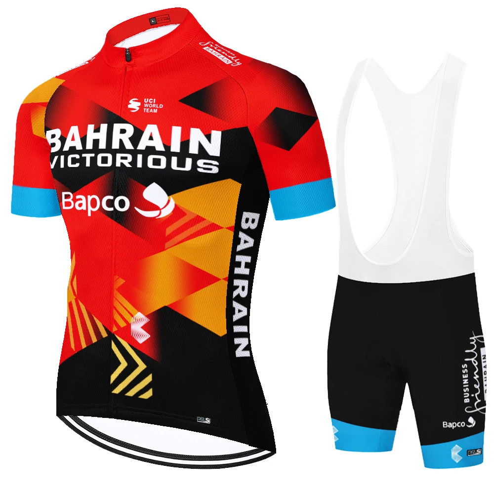 2024 BAHRAIN cycling jersey set conjunto ciclismo masculino road bike mtb cyclisme homme fietskleding heren велоформа мужская