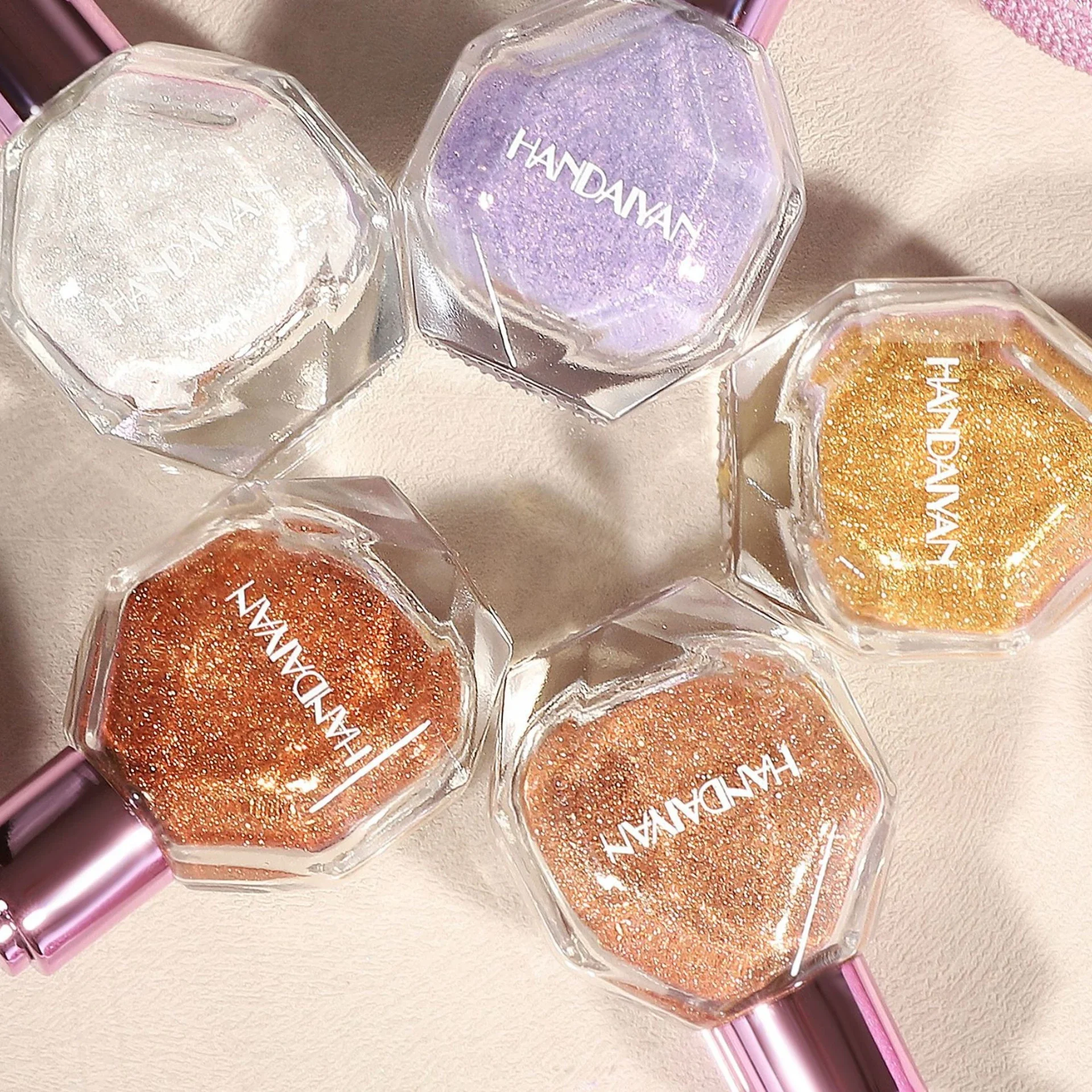 5 Colors Beauty High-Gloss Diamond Shimmering Spray Highlight Powder for Face and Body Highlighter Makeup Beauty Glazed