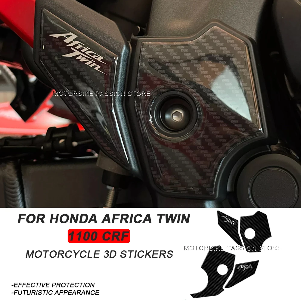 

Motorcycle Accessories Protection sticker for side footstool 3D gel epoxy Resin sticker For Africa Twin 1100 CRF 2022-2023