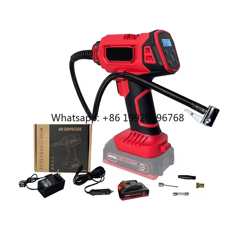 

HF9825 Fashion and Portable Car Air Compressor Jump Starter With Tyre Inflator Air Compressor Air Pump With Multiple Nozzles