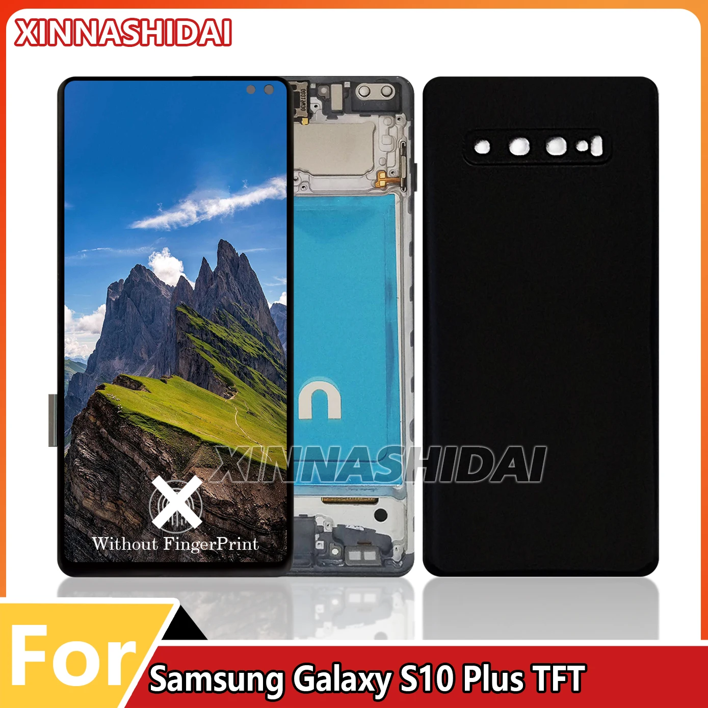 6,4" TFT für Samsung S10 plus G973 SM-G975 Display und Panel Touchscreen Digitizer Ersatz für S10+