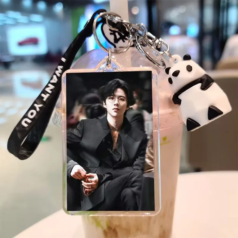 Porte-clés Cosplay Liu Yuning, Photo Double Face, Production DIY, Style Star, Pendentif Poupée Cartoon