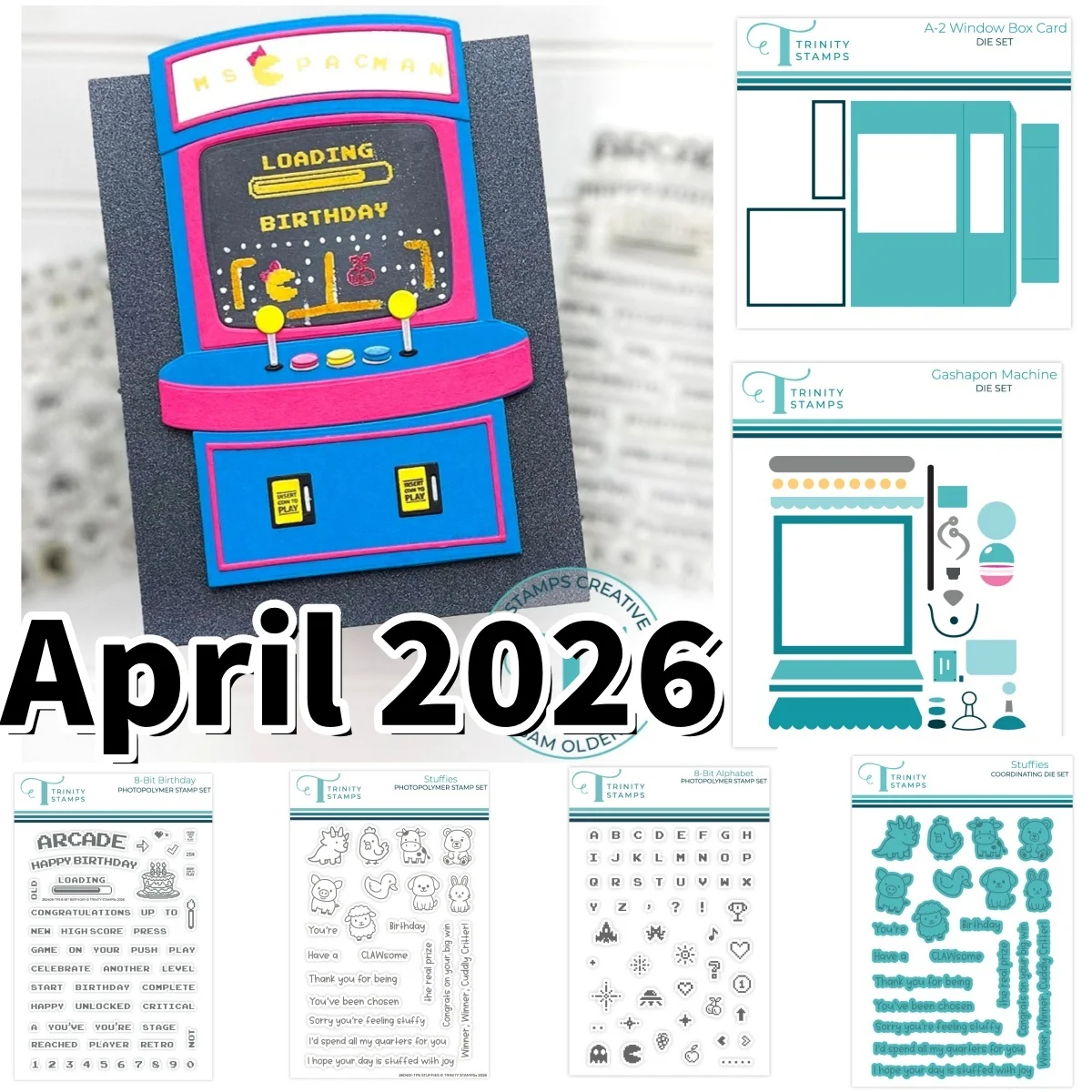 

Gashapon Arcade Machine Metal Cutting Dies Clear Stamps for DIY Making Card Scrapbook Embossed Craft Decoration April 2026