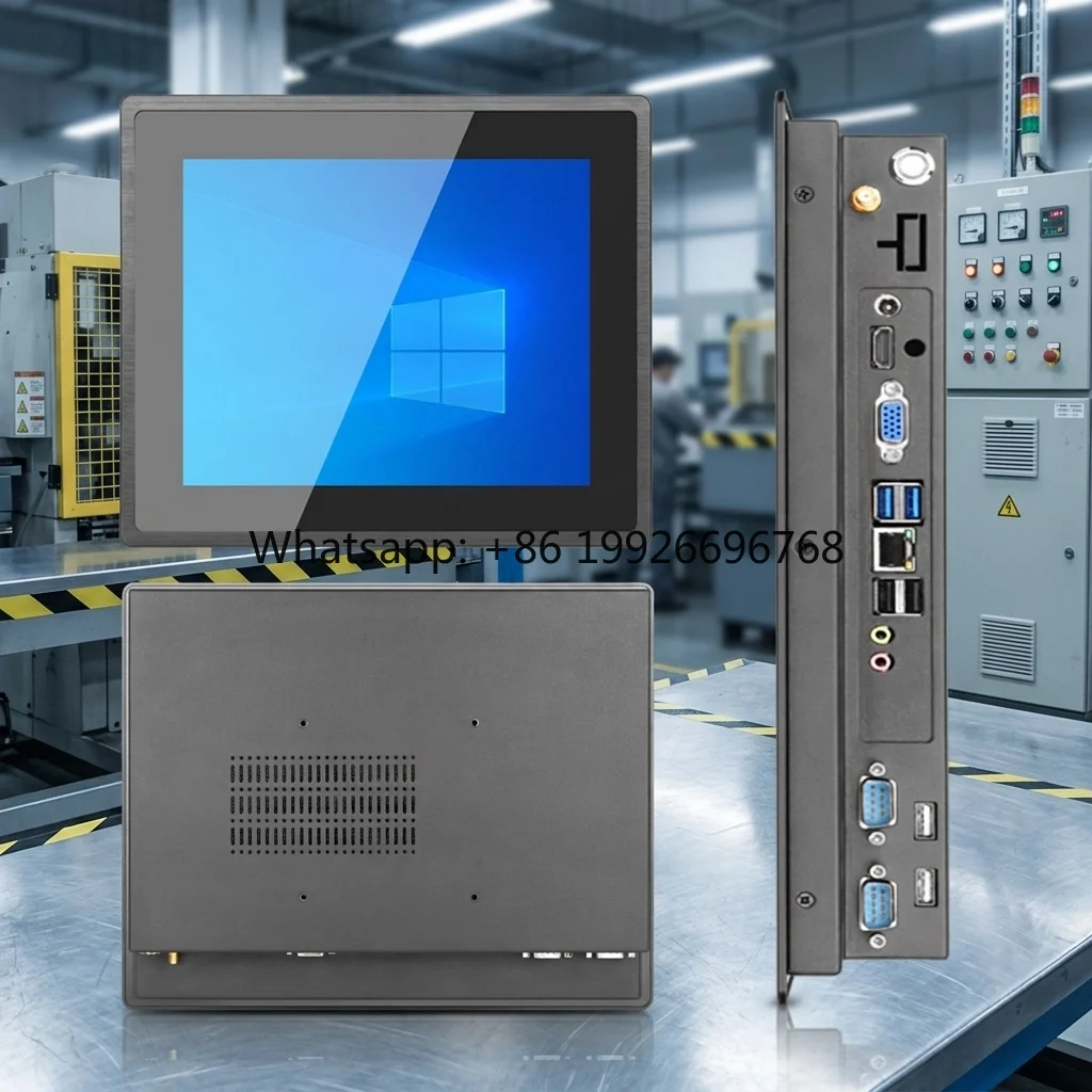 Factory Panel Pc 12.1 Inch Touch Screen Industrial All in One Pc Support Win 8+128GB 1024*768 for Automation