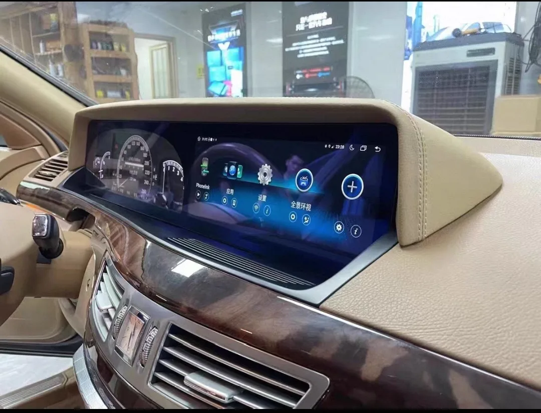 Suitablefor W221/W222 Dalian screen navigation all-in-one machine with 12.3-inch LCD instrument panel and central control screen