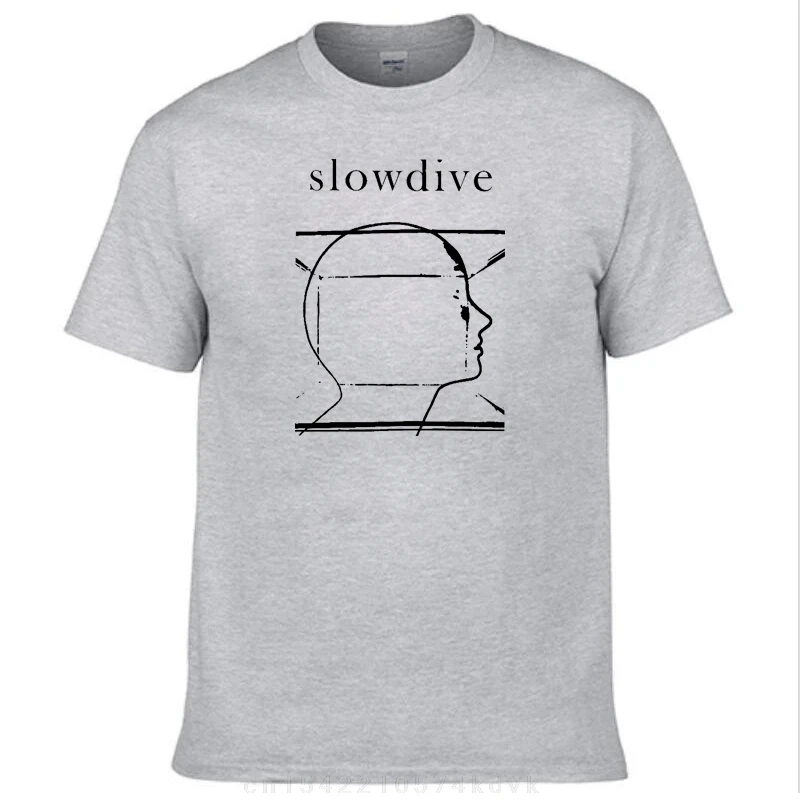 Album maglietta da uomo Slowdive  Tees manica corta girocollo T-Shirt in cotone con stampa grafica