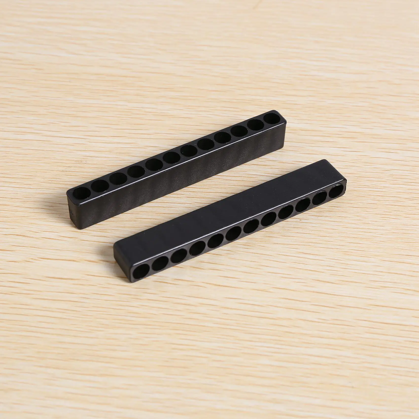 CYCLI-20Pcs 12-Hole Screwdriver Bit Holder Box Block Black For Six Angle 6.35Mm Handle