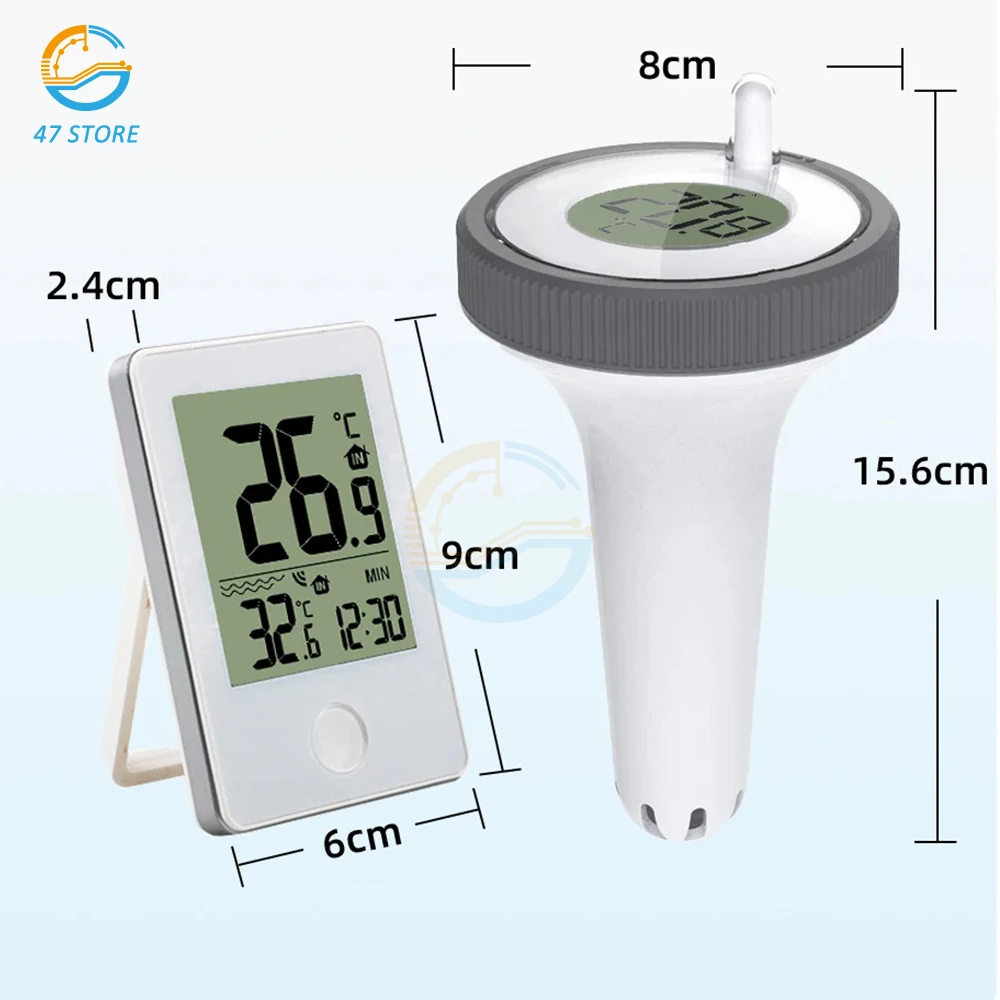 Digital Swimming Pool Thermometer Floating Digital Outdoor Floating Thermometers For Swimming Pool Temperature Measuring Meter