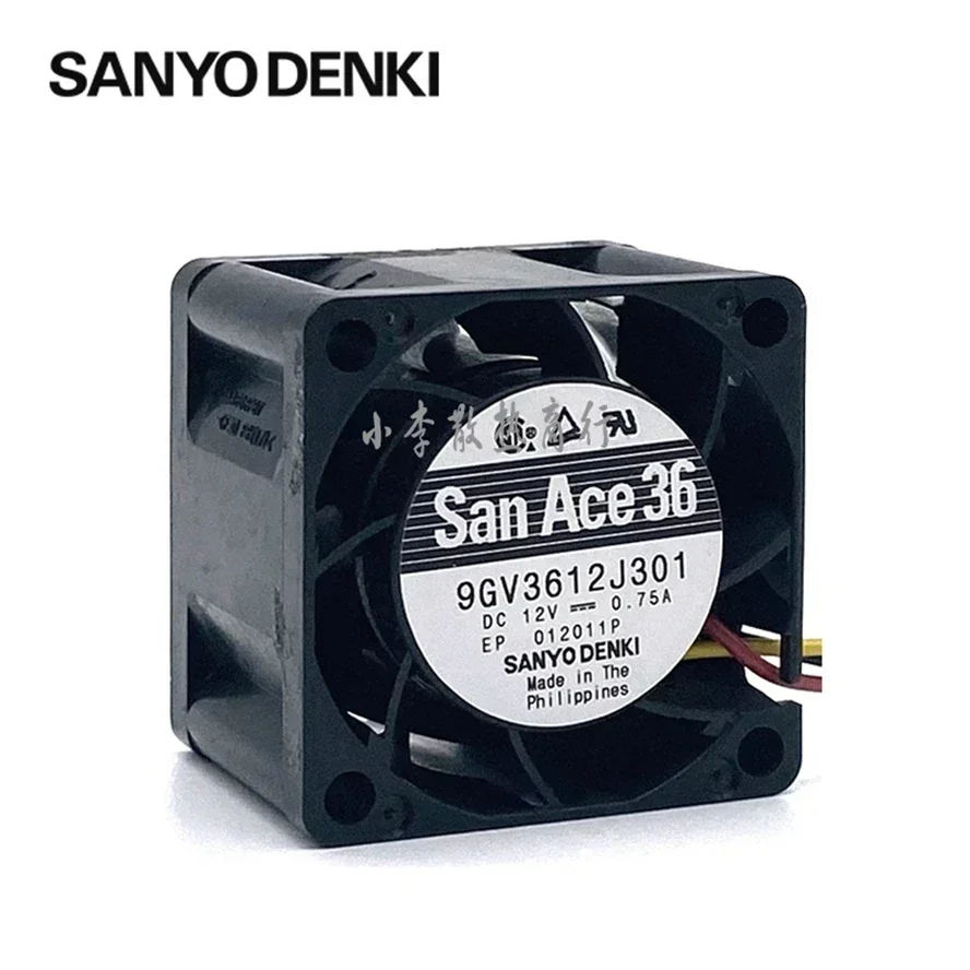 pa San Ace 36 mm serverventilator 3628 36x36x28 mm DC12V 0,75A 9GV3612J301 serverbehuizing koelventilator