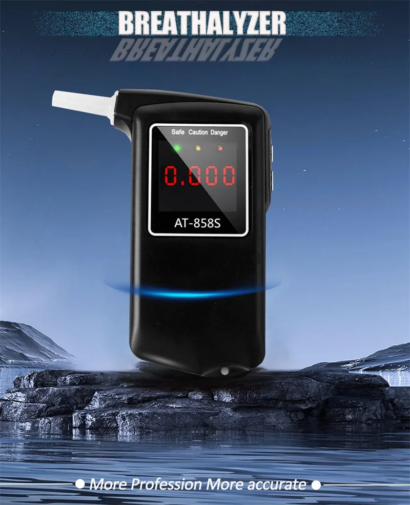 GREENWON AT-858S  High Accuracy Professional Digital Breath Alcohol Tester Breathalyzer