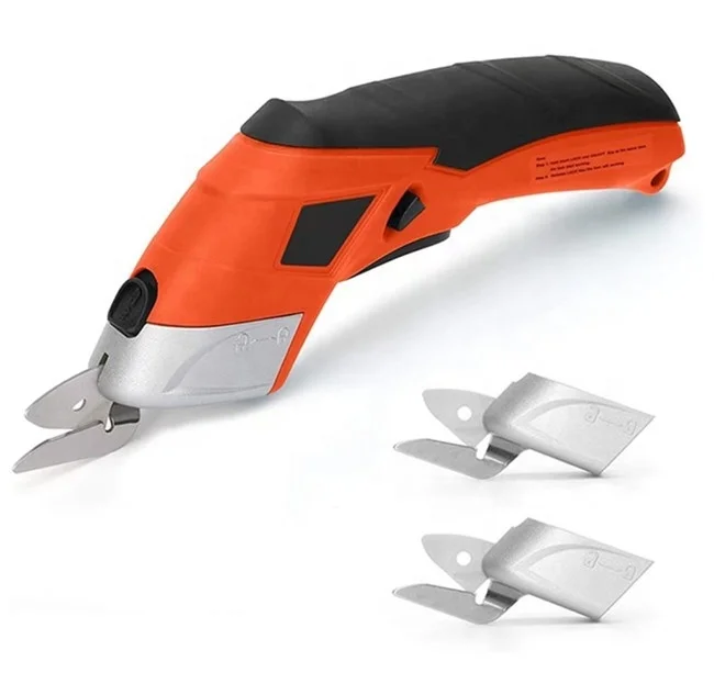 

Tungsten Steel Cutter Head Electric Scissors For Cloth Cutting Leather Scissors With Customized Plug For Carpet Cutting