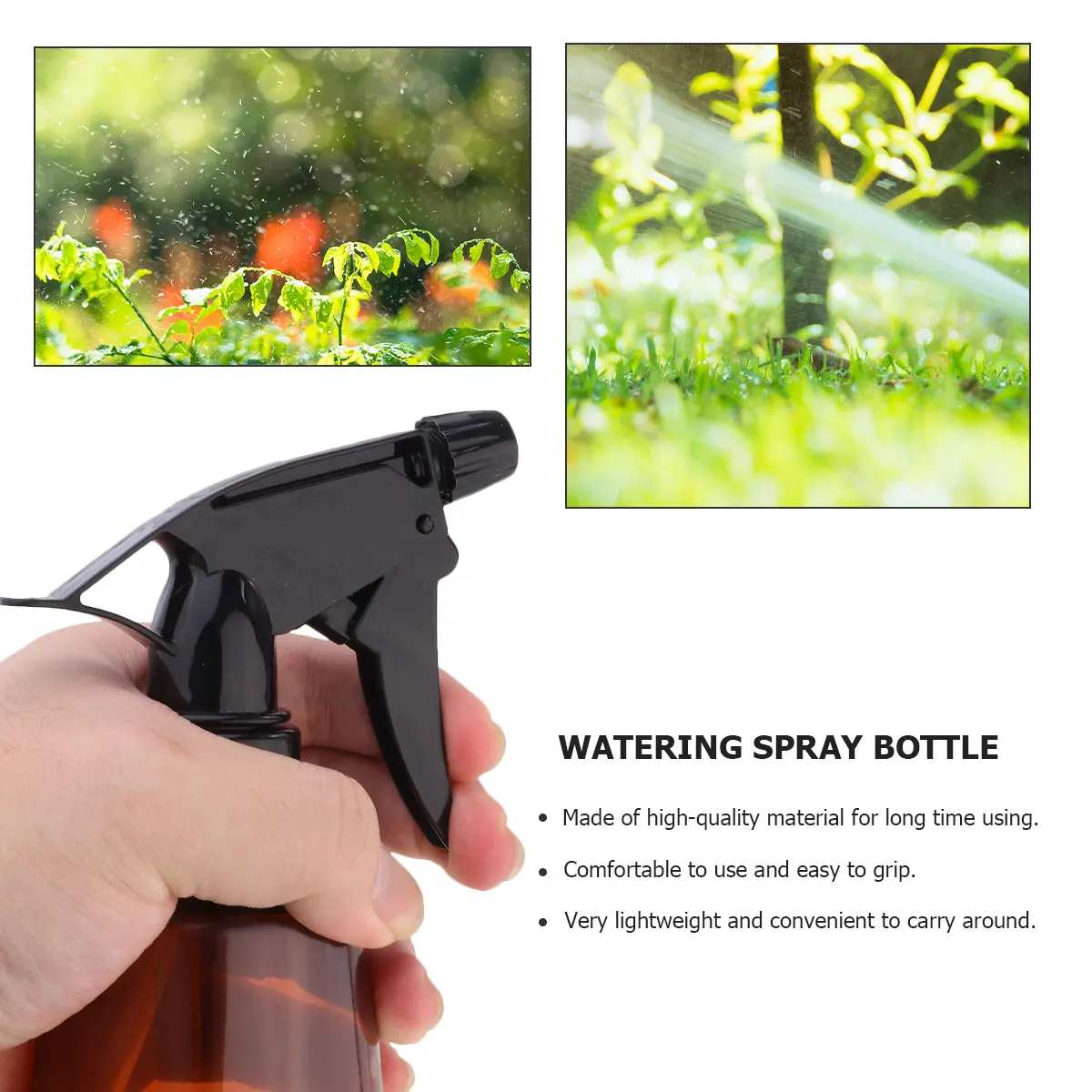 

Plastic Spray Bottle Watering Fine Mist Sprayer Empty Travel Squirt Lightweight Durable Gardening Baking MultiUse Plant