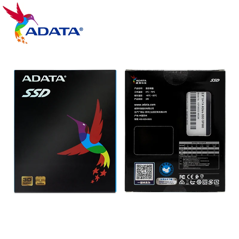 ADATA Premier SP580 SSD محرك أقراص الحالة الصلبة 2.5 بوصة محرك الأقراص الصلبة الداخلي لأجهزة الكمبيوتر المحمول سطح المكتب 120 جيجابايت 240 جيجابايت 480 جيجابايت 960 جيجابايت SATAIII القرص الصلب