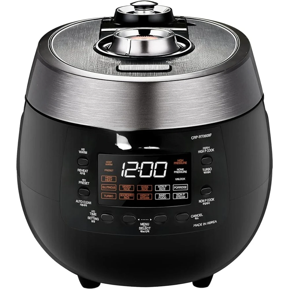 (Cooked) Rice Cooker with Dual Pressure Modes, LED Display Panel