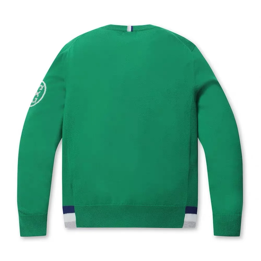 Men fashion brand golf sweater, thick warm autumn and winter long sleeve sport knit golf clothing