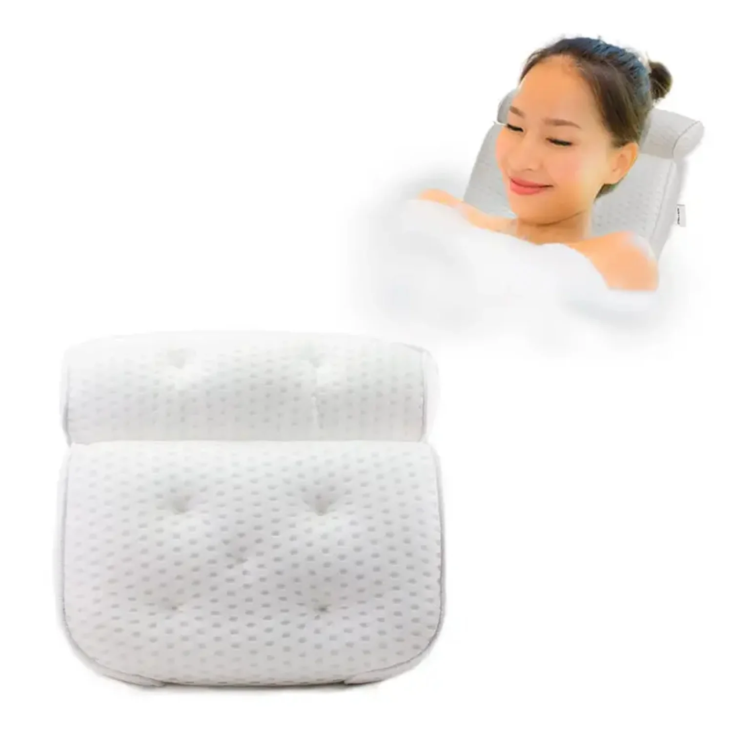 Luxurious Bath Pillow - Ultimate Comfort 4D Bathtub Cushion - Relax in Style with our Bath Pillows