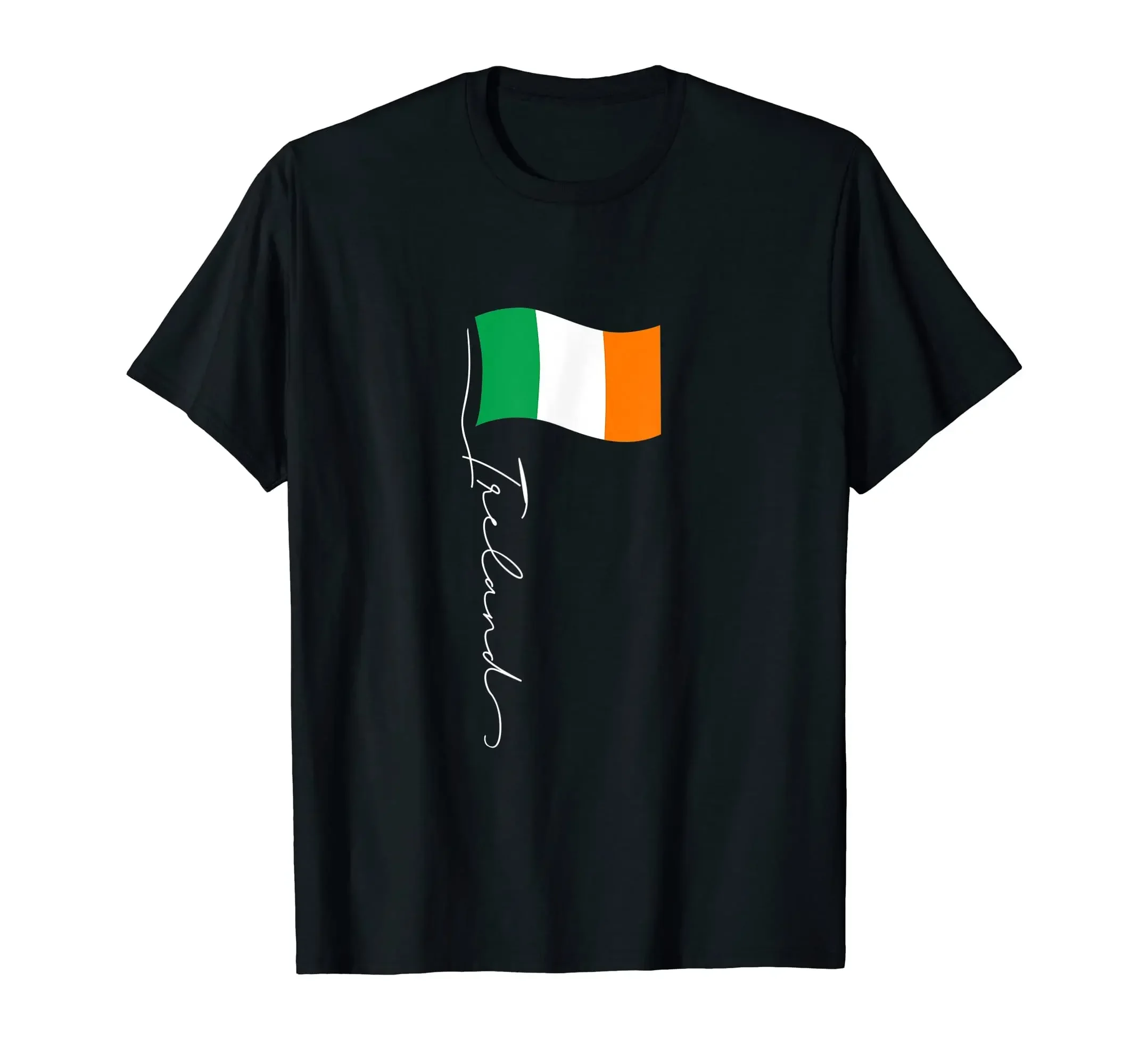 

100% Cotton Ireland Signature Flag Pole - Elegant Patriotic Irish Flag T-Shirt Hip Hop MEN WOMEN UNISEX T Shirts