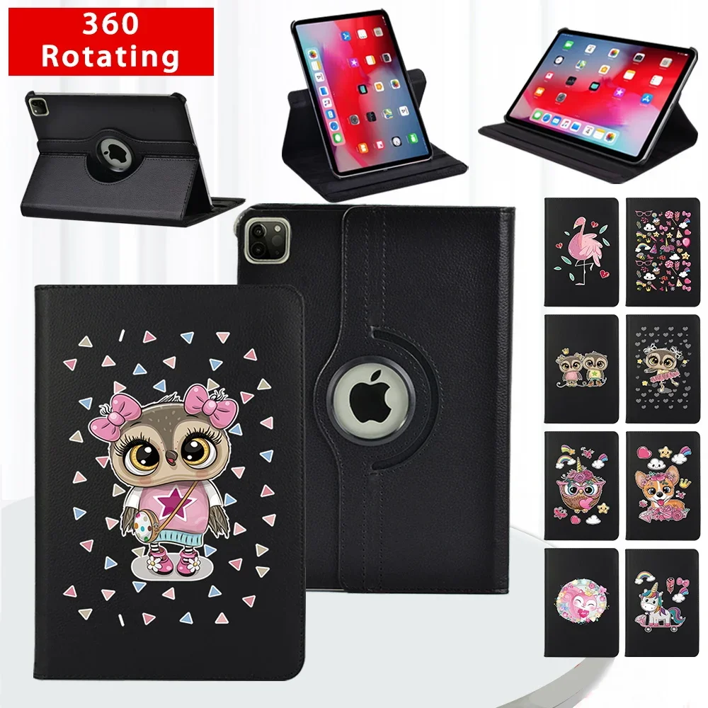 

360 Degrees Rotating Tablet Case for Apple IPad Mini 1/2/3/4/5/IPad 2/3/4/IPad 5th/6th/7th/8th/9th PU Leather Smart Stand Cover