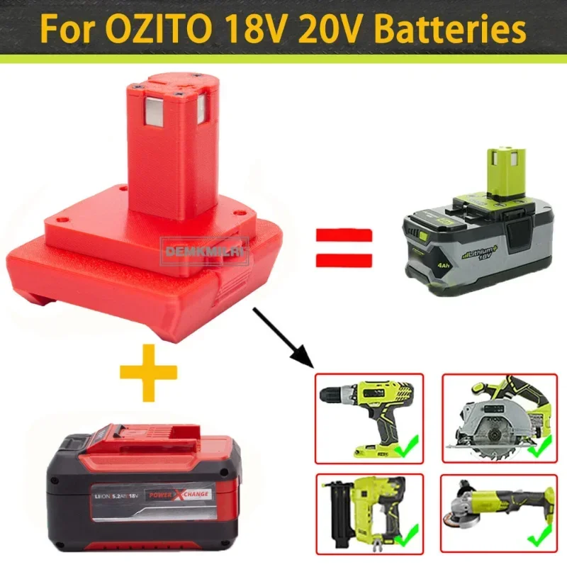 Imagem -02 - Li-ion Bateria Adaptador Conversor para Ryobi um Mais 18v Ferramentas Não Incluem Ferramentas e Bateria 18v
