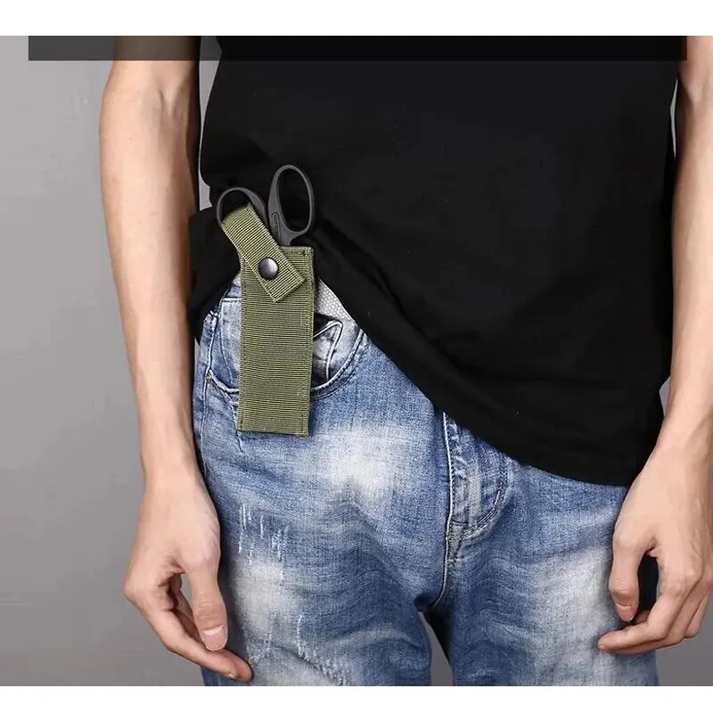 Tactical Molle Medical Scissors Pouch Flashlight Knife Holster EMT Holder Outdoor Hunting Accessories EDC Tool Bag