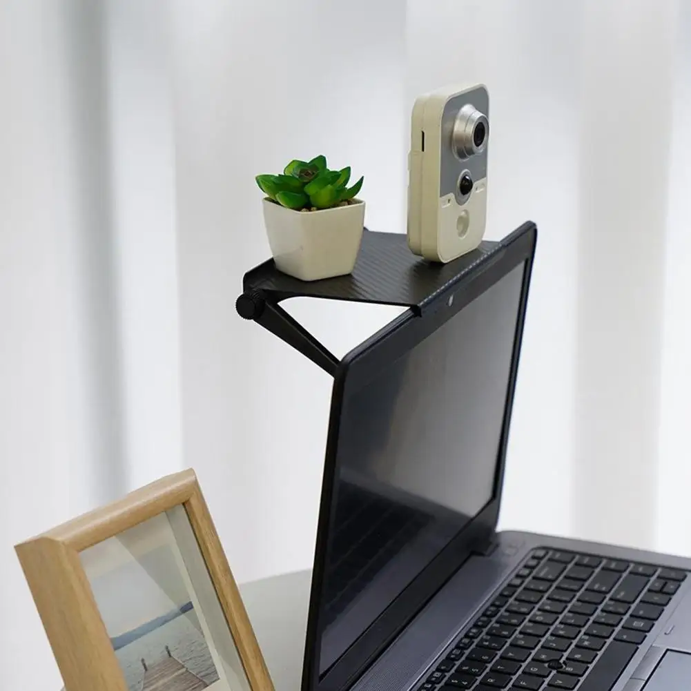 Стеллаж для хранения, регулируемый кронштейн-органайзер для экрана телевизора и компьютера с прочной несущей способностью для простой установки, полка-держатель монитора