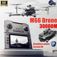 2025 New M66 MAX Profesional Drone 8K HD Camera Folding RC Drone With Screen Remote Control Obstacle Avoidance Optical Flow Brus