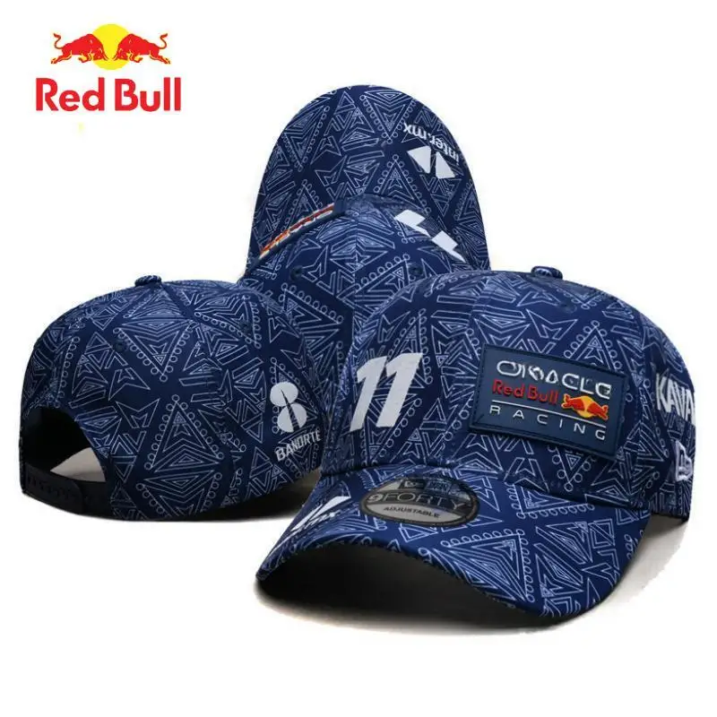 Fashionable Red Bull cycling cap, outdoor casual baseball cap, sun protection sun hat, adjustable size